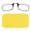Always With You ThinOptics Readers - Armless On-Nose Reading Glasses - Slim Printed Case Attaches to Phone or Fits in Wallet - Yellow 1.0x view 1