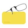 Always With You ThinOptics Readers - Armless On-Nose Reading Glasses - Slim Printed Case Attaches to Phone or Fits in Wallet - Yellow 1.0x view 2