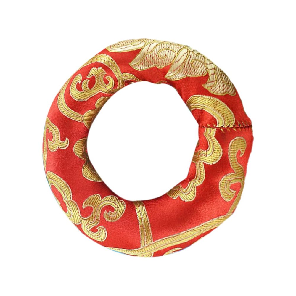 Levemolo Buddhist Singing Bowl Cushion Pad Handmade Nepalese Pad for Meditation Sound Bowls Diameter Prevents Movement Random Color for Yoga and Mindfulness Practices