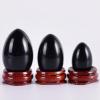 KAKAYE Yoni Egg Natural Obsidian Massage Set Undrill &Wooden Base Crystal Mineral Ball Kegel Exercise(Drill 3 pcs) view 2