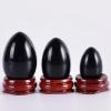 KAKAYE Yoni Egg Natural Obsidian Massage Set Undrill &Wooden Base Crystal Mineral Ball Kegel Exercise(Drill 3 pcs) view 4