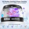 Ultrasonic UV Retainer Cleaner Machine for Dentures, Aligner, Jewelry, Mouth Guard, Night Guard, Toothbrush Head, Shaver Head, 42kHz Ultrasonic Denture Cleaner Machine for All Dental Appliance, Black view 2