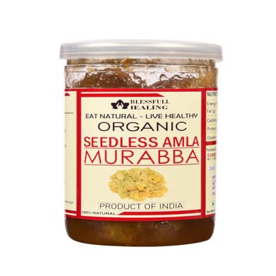 Blessfull Healing Organice Seedless Amla Murabba 2 lb (907 Gram) Airtight Container