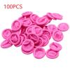 100 Pcs Disposable Fingertip Protective Gloves Natural Rubber Non-slip Anti-static Latex Finger Cot Fingertip Tool (Color : Pink) view 2