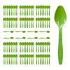 Kiwi Green Plastic Spoons Heavy Duty, Disposable Party Supplies 104 PCS view 1