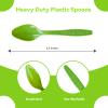Kiwi Green Plastic Spoons Heavy Duty, Disposable Party Supplies 104 PCS view 2