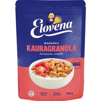 Elovena strawberry Granola 1 Pack of 350g SPSP pack (SOPOSOPO)
