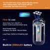 AIERMIAO Car Diffuser Car Humidifier Rechargeable Aromatic Essential Oil Diffuser with USB LED and Cold Mist Intelligent Vibration Sensor Suitable for Car (AA Mode) Home and Office view 2