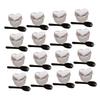 FRCOLOR 50sets Heart Shape Dessert Cups Disposable Mousse Cups for Ice Cream Jelly and Pudding Attractive Design for Parties and Events view 1