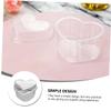 FRCOLOR 50sets Heart Shape Dessert Cups Disposable Mousse Cups for Ice Cream Jelly and Pudding Attractive Design for Parties and Events view 3