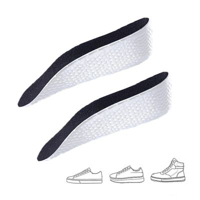 Insoles Height Increase High Pads,1.5cm/2.5cm/3.5cm Height Insoles Increase High Pads Comfort and Reduce Pressure for Men and Women Daily Wear (1 Pairs Black, 3.5cm/1.37)