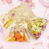 COQOFA 9"X 12" Gift Wrap Cello Cellophane Treat Bags Party Favor bags Clear Candy Cookie Bags Plastic Poly Goodie Storage Bags for Bakery,Birthday, Wedding,Party 50 pcs Gold view 4