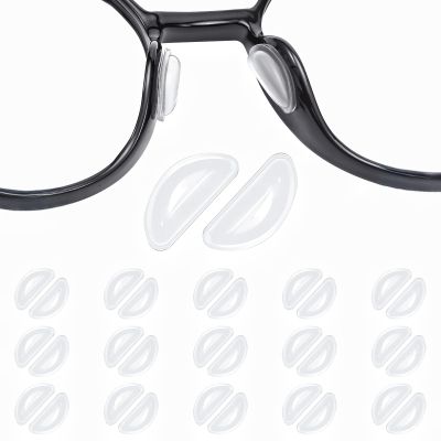 15 Pairs Eyeglass Nose Pads Anti Slip, 3.5mm Thickness Adhesive Nose Grips for Glasses,Silicone Nose Pads for Eyeglasses, Clear Air Cushion Nose Pads for Eyeglasses Sunglasses Reading Glasses