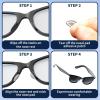 15 Pairs Eyeglass Nose Pads Anti Slip, 3.5mm Thickness Adhesive Nose Grips for Glasses,Silicone Nose Pads for Eyeglasses, Clear Air Cushion Nose Pads for Eyeglasses Sunglasses Reading Glasses view 4