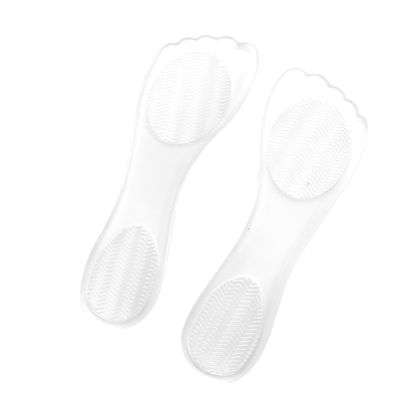 FOMIYES 2pairs Transparent Silicone Gel Insoles for Yoga Training Soft Absorption Arch Support Breathable Foot Massage Cushion Pads for All-Day Comfort