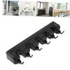 ABOOFAN Mop Rack Mop Storage Shelf Bathroom Storage Rack Cleaning Tools Organizer Mop Holder, 40X8X6cm, Black view 4