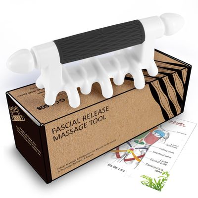 Fascia Massage Tool Myofascial Release Blaster Tools for Anti-Cellulite Skin Soothing Lymphatic Drainage Trigger Point Deep Tissue Neck,Shoulder,Lower Back,Psoas,Thighs,Butt & Full Body(Black)