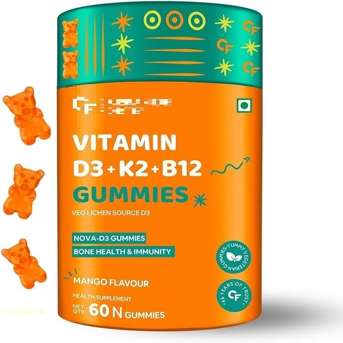 Generic Pub Vitamin D3 K2 B12 - Gummies for Women, Men & Kids - 60 Veg Gummies