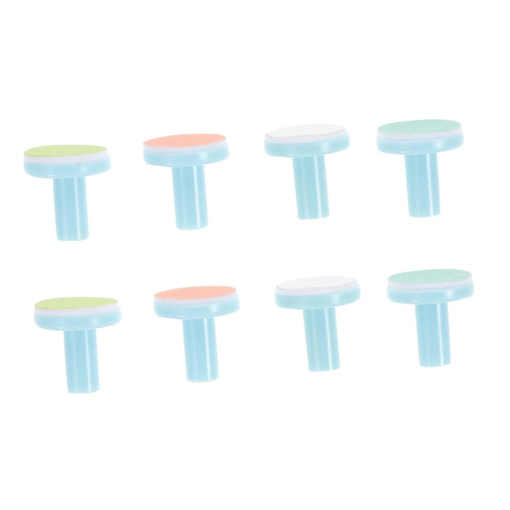 Healeved 8pcs Electric Nail Drill Replacement Grinding with Base Compatible Nail File for Newborns Ergonomic Design and Easy to Install