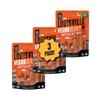 Louisville Vegan Jerky - Buffalo Hot Wing Vegan and Vegetarian Meat - Lip-Smacking Jerky - Gluten-Free High Protein Vegan Snacks 18 grams of Non-GMO Soy Protein - 3 oz, 3 Pack view 1