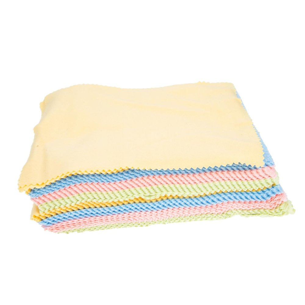 FOMIYES 100pieces Reusable Cleaning Cloths for Eyeglasses and Screens Microfiber for Lenses Phones and Electronics Lightweight and Portable for Daily Use