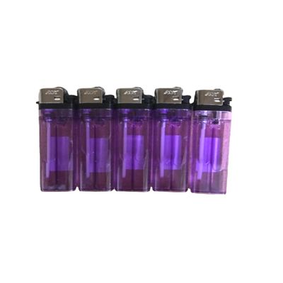 5 Cheap Disposable Lighters - Regular Size (Purple)