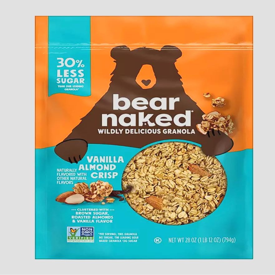 bear naked Vanilla Almond Crisp Granola 28 oz, 1.75 Pound (Pack of 1)