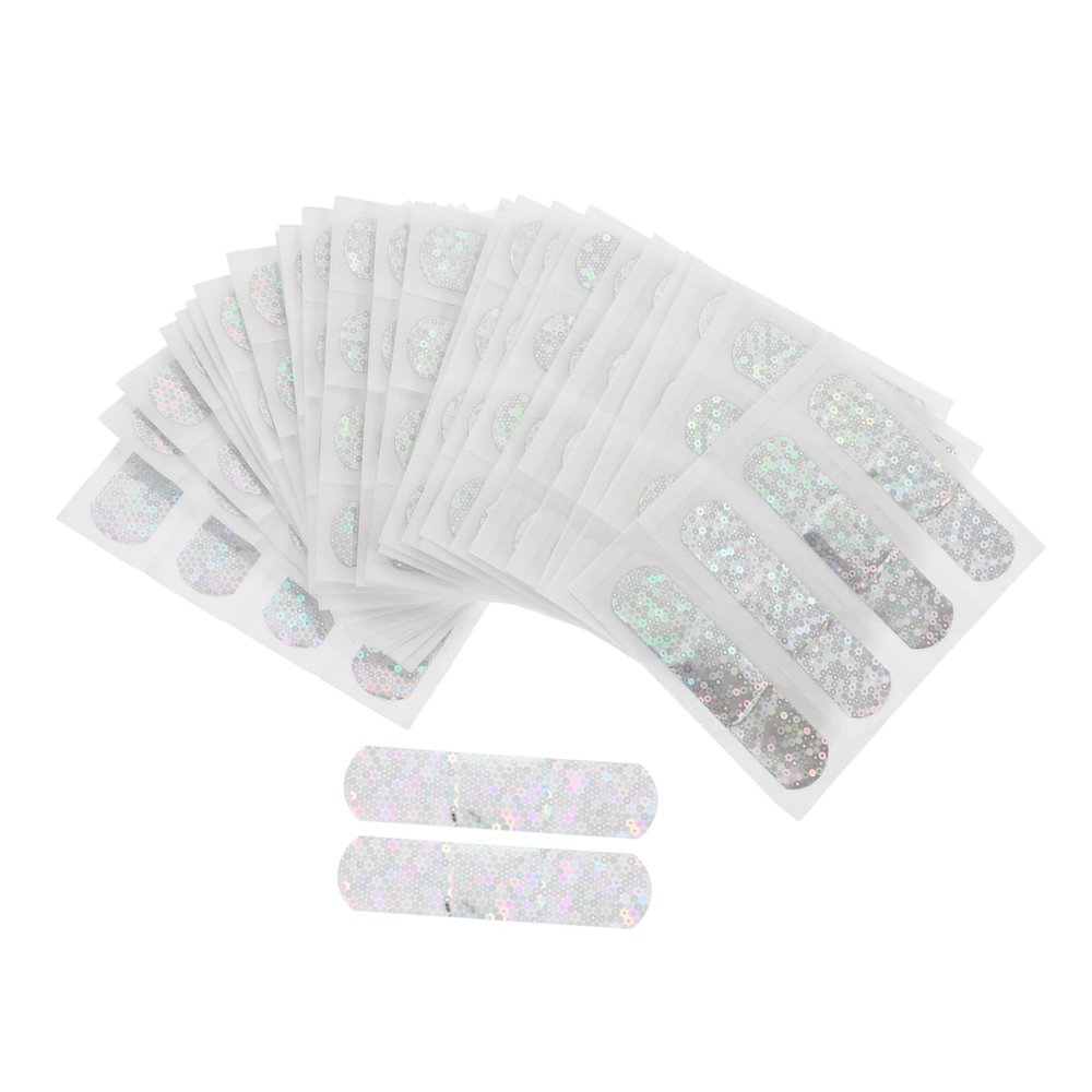 100pcs PVC Glitter Bandages for Wounds Adhesive Care Stickers Skin Protector