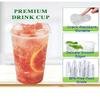 Darong 95mm PP Cold Cups with Boba Straws  Multiple Sizes & Packs (16oz, 22oz, 24oz) (24ozPP + Straw) view 2