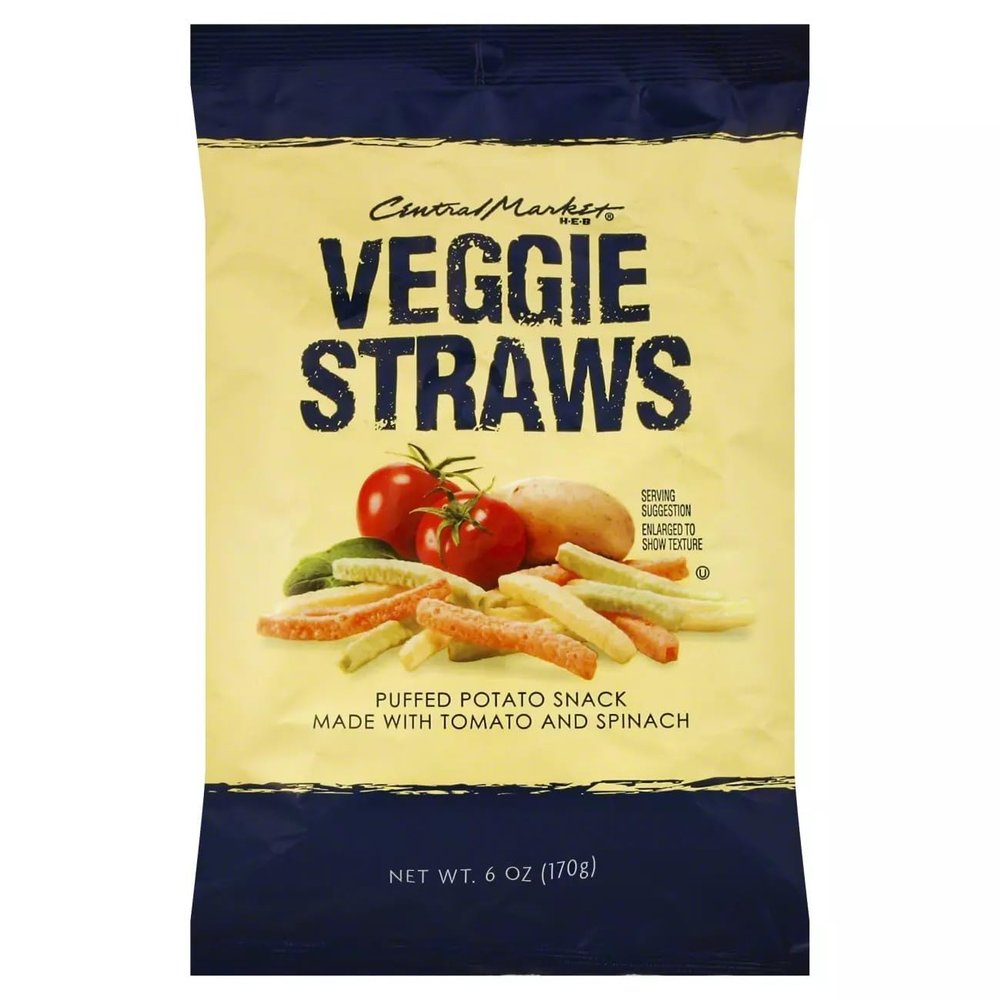 Generic Central Market Original Veggie Straws 6 oz 2 bags