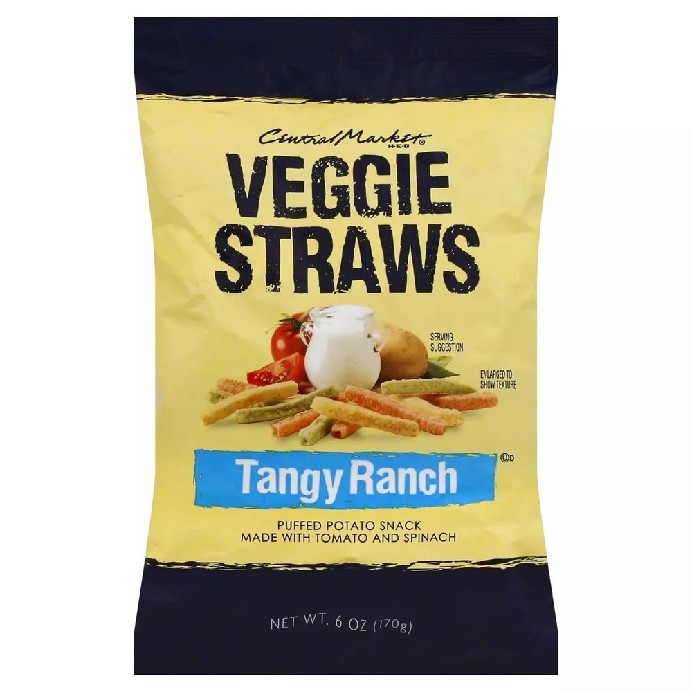 NineLife Basics Central Market Tangy Ranch Veggie Straws 6 oz 2 bags