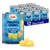 Dole Pineapple Chunks in Water with No Sugar Added - Dole Fruit Cans - 20 oz - 12 Pack view 1
