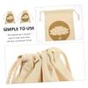 BESTonZON 2pcs Drawstring Singing Bowl Pouch Durable Cotton-linen Meditation Bag for Sound Bowl Storage Travel-friendly Design Zen Style Friends view 2