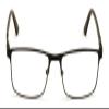 V.W.E. Men Premium Optical Frame Wide Large Head Reading Glasses Rectangular Metal - Clear Lens Reader DRM02 (Black, 1.00, x) view 3