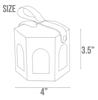 FavorsXtra - 10 Pcs Party Favor Boxes, Treat Containers, Candy Boxes, Favors boxes for a Wedding, Birthday, Baby, or Bridal shower, Full Moon Design Box. (Blue) view 3