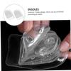 FOMIYES Transparent Height Increase Insoles Adjustable Heel Cushion Pad with Lift Breathable and Comfortable for Daily Use and Reducing Foot Fatigue view 3