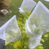 acDesign 100Pcs White Organza Bags 4"x6" Mesh Jewelry Bags With Drawstring for Gift Packaging, Party, Wedding, Festive view 4