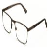 V.W.E. Men Premium Optical Frame Wide Large Head Reading Glasses Rectangular Metal - Clear Lens Reader DRM02 (Gunmetal, 2.75, x) view 2