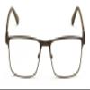 V.W.E. Men Premium Optical Frame Wide Large Head Reading Glasses Rectangular Metal - Clear Lens Reader DRM02 (Gunmetal, 2.75, x) view 3
