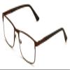 V.W.E. Men Premium Optical Frame Wide Large Head Reading Glasses Rectangular Metal - Clear Lens Reader DRM02 (Bronze, 2.75, x) view 2