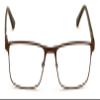 V.W.E. Men Premium Optical Frame Wide Large Head Reading Glasses Rectangular Metal - Clear Lens Reader DRM02 (Bronze, 2.75, x) view 3