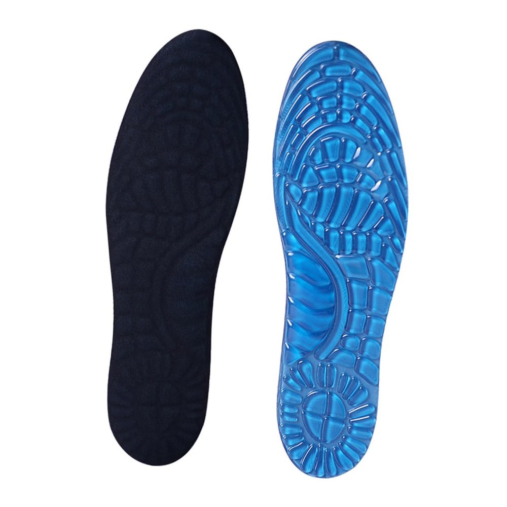 FOMIYES 1pair Insoles for Men and Women Breathable and Absorbent Shoe Pads for Running Walking Hiking and Sports Cushioning Massage Insoles