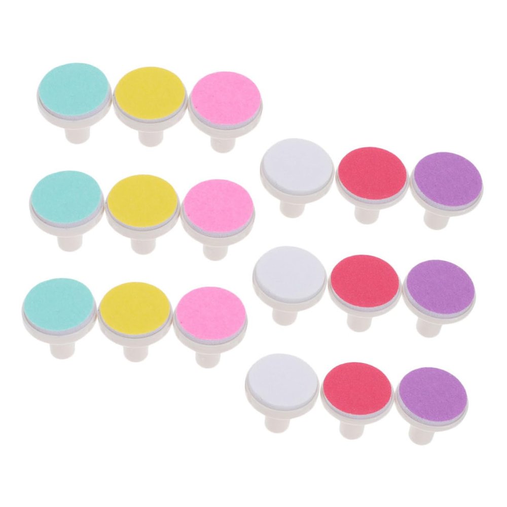 Healeved 18pcs Nail Grinding Heads Nail Care Supply for Grinding Tool Practical
