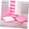 KOMBIUDA Portable Medicine Storage Case Pill Organizer with Compartments for Daily Use and Travel Pink Color for Easy Medication Management view 4
