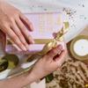 1 Roll Gold Double Faced Satin Ribbon 24 Yards Satin Fabric Silk Ribbon Use for Crafts, Bows Bouquet, Gift Wrapping, Wedding Decoration, Flower Bouquet, Holiday Decorating (0.6 Inch /1.5cm Wide) view 3