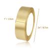 1 Roll Gold Double Faced Satin Ribbon 24 Yards Satin Fabric Silk Ribbon Use for Crafts, Bows Bouquet, Gift Wrapping, Wedding Decoration, Flower Bouquet, Holiday Decorating (1 Inch /2.5cm Wide) view 3