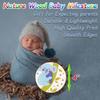 RORANIC Wooden Baby Monthly Milestone Cards with Birth Announcement Sign Newborn Photography Props Baby Shower Gifts for Boys and Girls (Monthly Milestone Cards) view 4