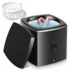 Ultrasonic Dental Cleaner;UltraSonic Retainer Cleaner Machine for Denture,Aligner,Earring,whitening tray,200ml Portable Mouth Guard Cleaner,Invisalign cleaner,Professional Sonic Jewelry cleaner black view 1