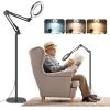 NZQXJXZ 10X 20X Large Floor Magnifying Glass with Light and Stand, 72 LED Magnifying Lamp, Floor Magnifiers for Reading, Sewing, Crafts, Close Work view 1