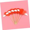 Abaodam Valentine Cupcake Toppers 24pcs Heart Shape Cake Picks for Party Decorations view 4